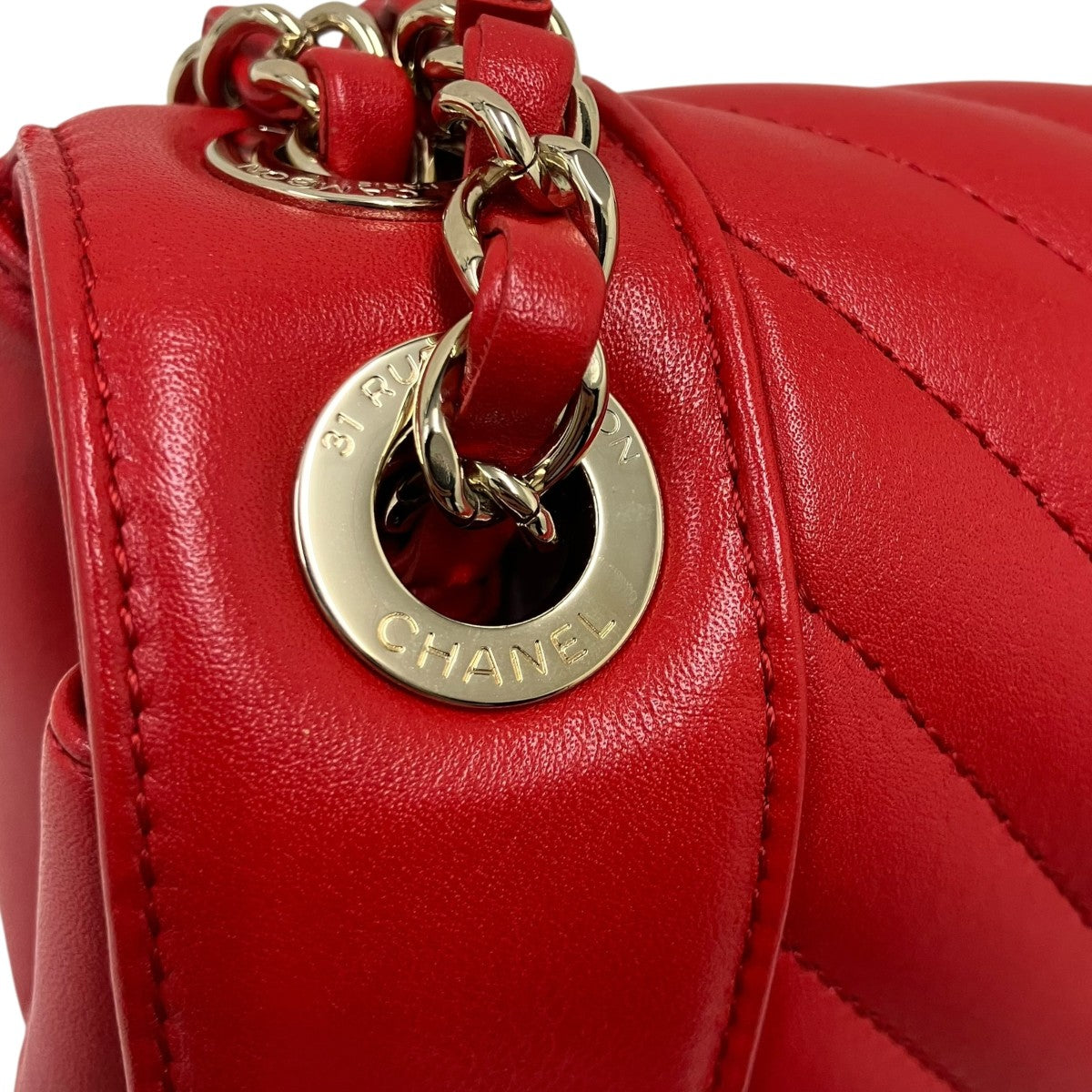 CHANEL Vステッチシェブロンショルダーバッグ 古着・中古-6枚目のアイテム画像