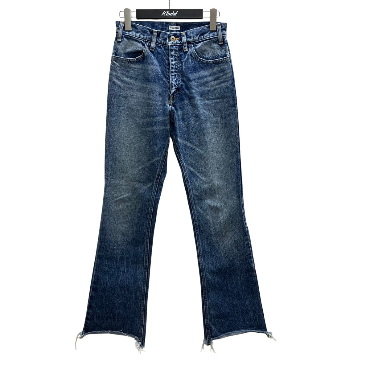 INSCRIRE 002 Flare Denim カットオフデニムパンツ 古着・中古-1枚目のアイテム画像