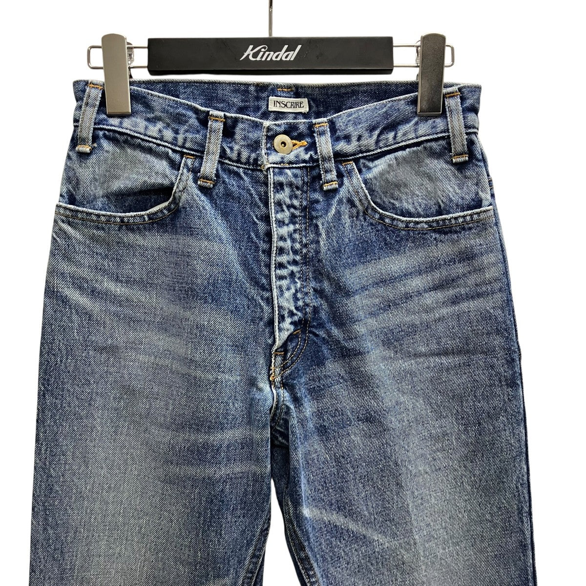 INSCRIRE 002 Flare Denim カットオフデニムパンツ 古着・中古-2枚目のアイテム画像