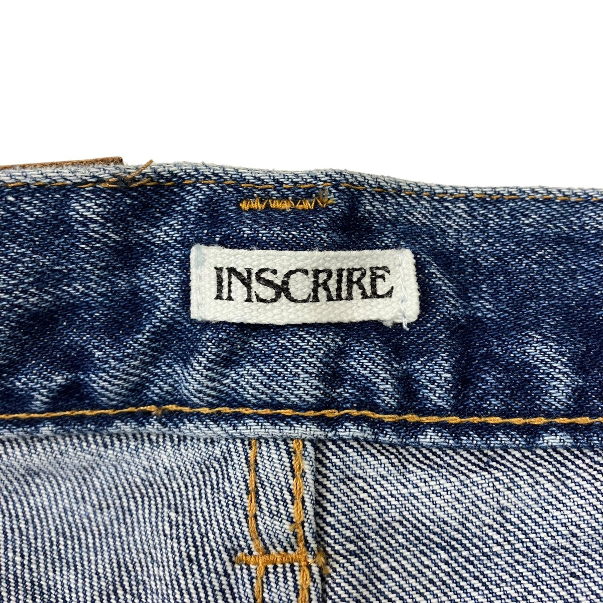 INSCRIRE 002 Flare Denim カットオフデニムパンツ 古着・中古-6枚目のアイテム画像