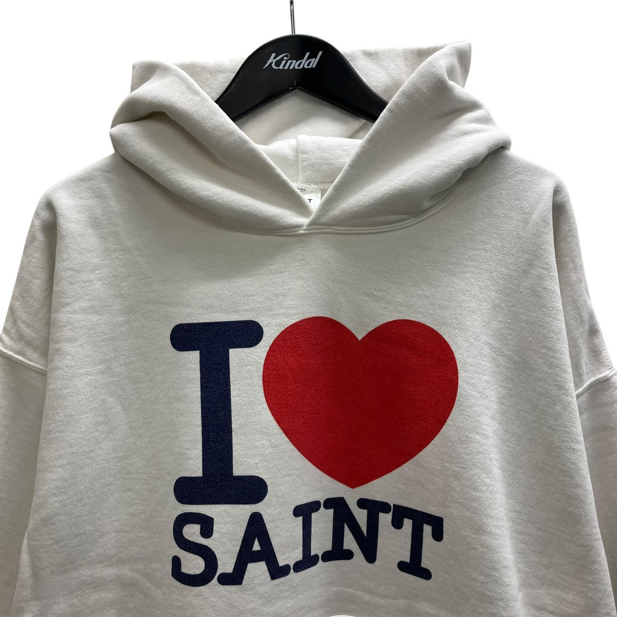 SAINT セントマイケル　パーカー　EU ハートプリント　XL SAINT MICHAEL(セントマイケル) 266SSI LOVE SAINT HOODIE プル