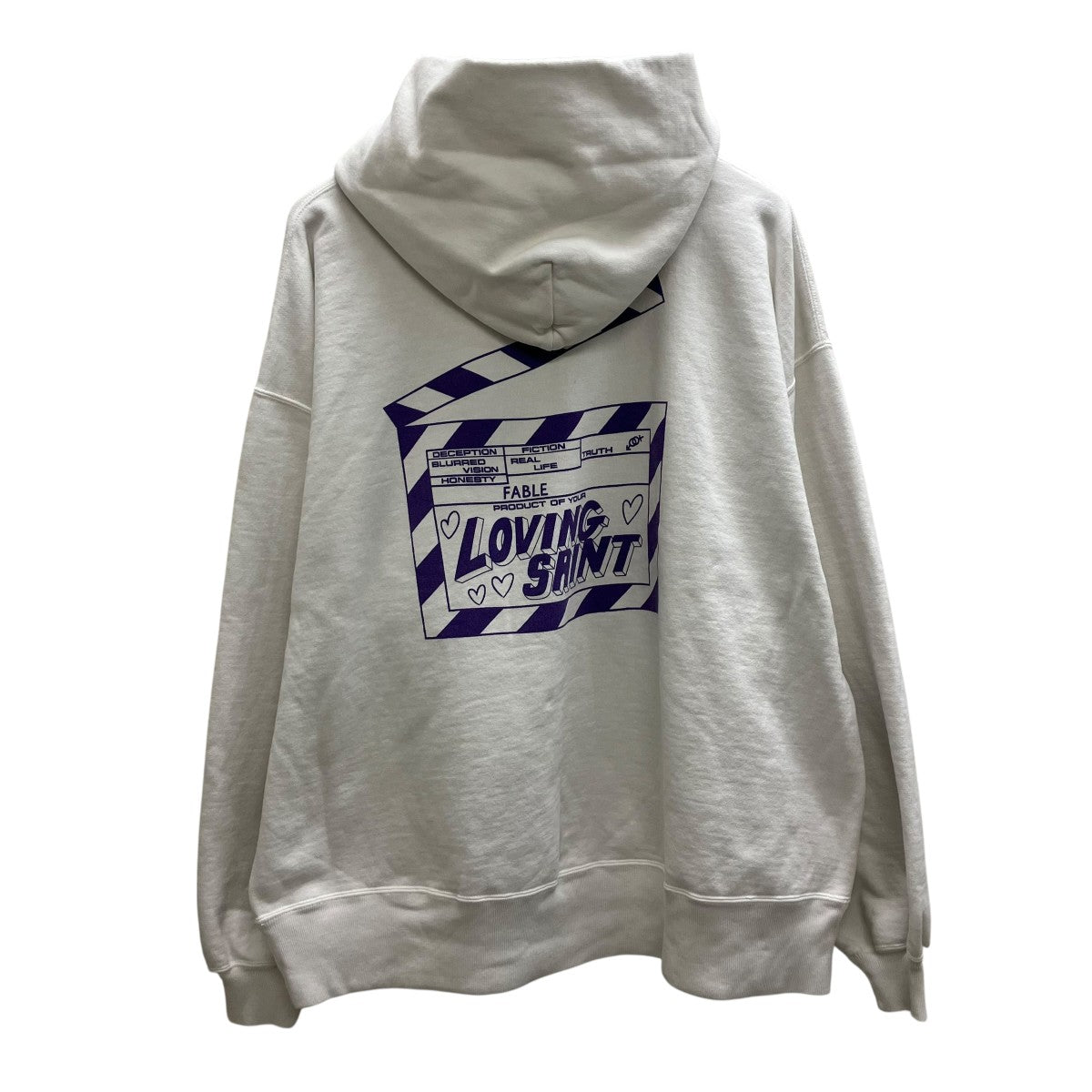 SAINT MICHAEL 266SSI LOVE SAINT HOODIE プルオーバーパーカー 古着・中古-3枚目のアイテム画像