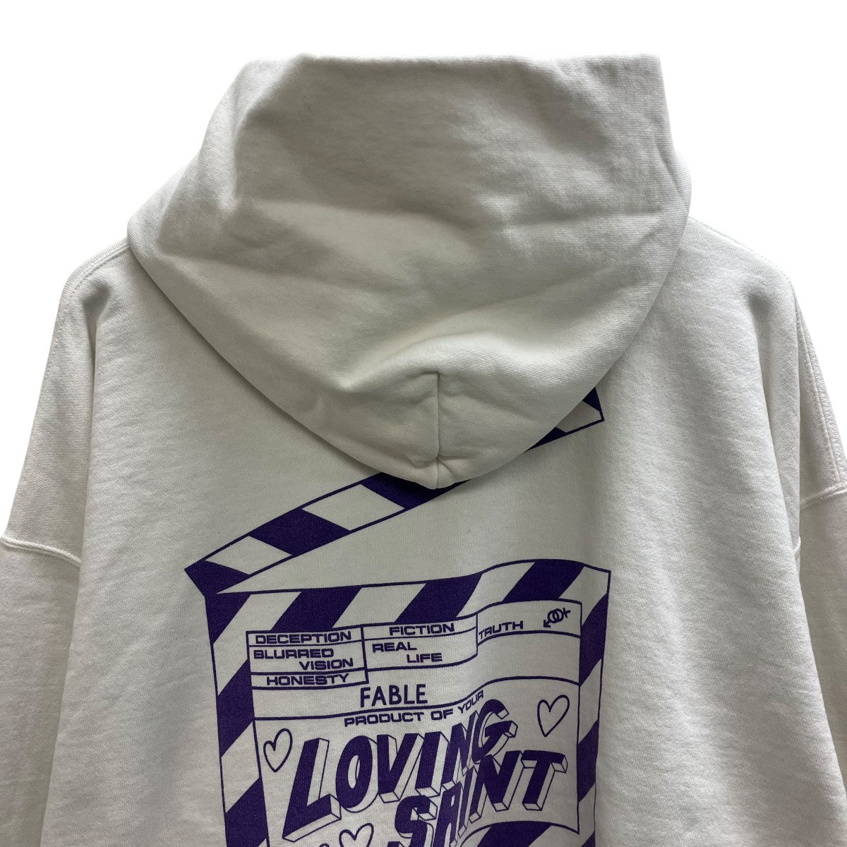 SAINT MICHAEL 266SSI LOVE SAINT HOODIE プルオーバーパーカー 古着・中古-4枚目のアイテム画像