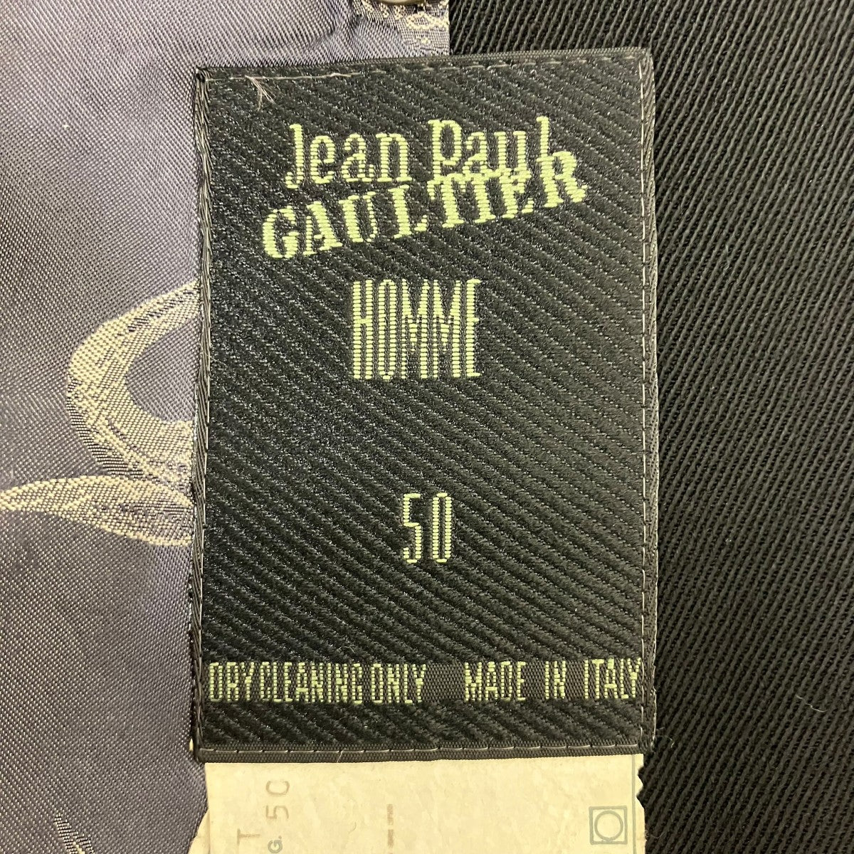 Jean Paul GAULTIER HOMME 94AW 裏地バッファローデザインウールコート 古着・中古-7枚目のアイテム画像