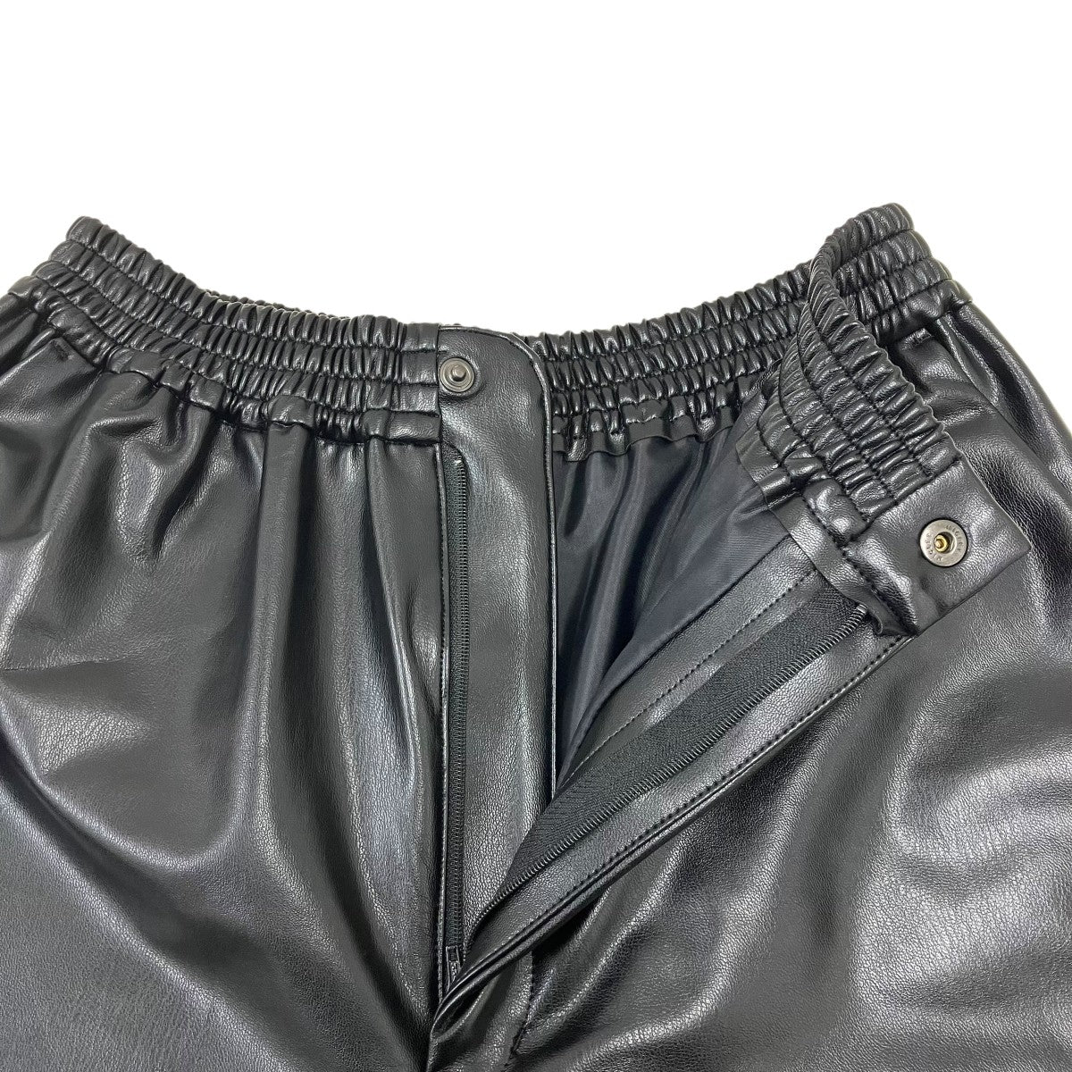 HYKE FAUX LEATHER SHORTS フェイクレザーハーフパンツ 古着・中古-5枚目のアイテム画像