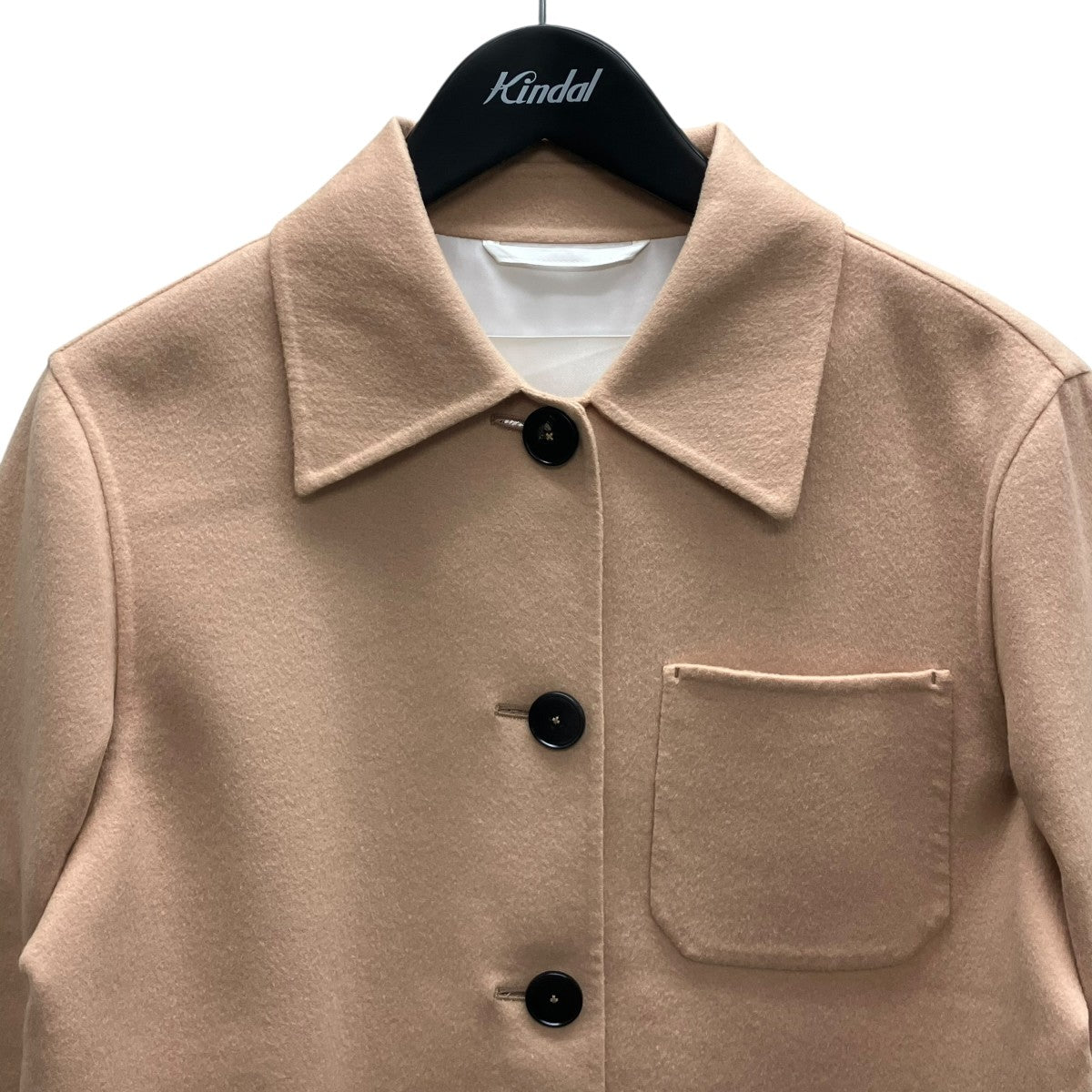 JIL SANDER 23AW カシミヤ カバーオール ジャケット 古着・中古-2枚目のアイテム画像