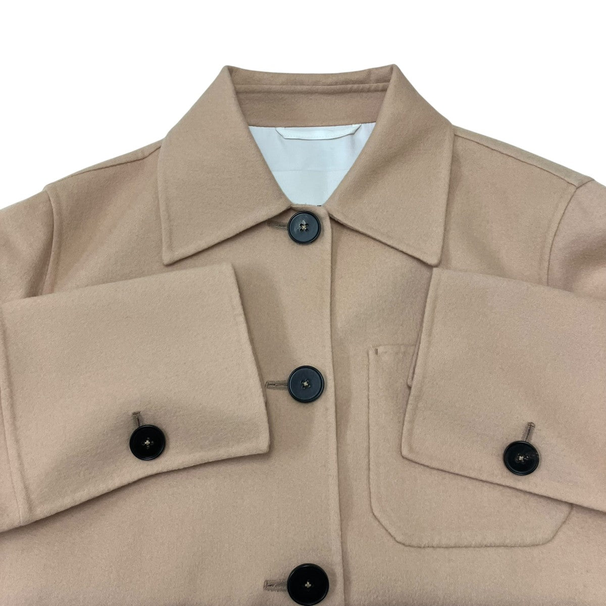 JIL SANDER 23AW カシミヤ カバーオール ジャケット 古着・中古-5枚目のアイテム画像