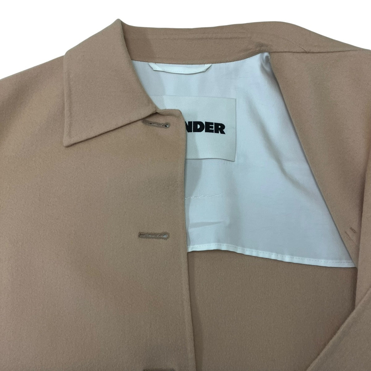 JIL SANDER 23AW カシミヤ カバーオール ジャケット 古着・中古-6枚目のアイテム画像