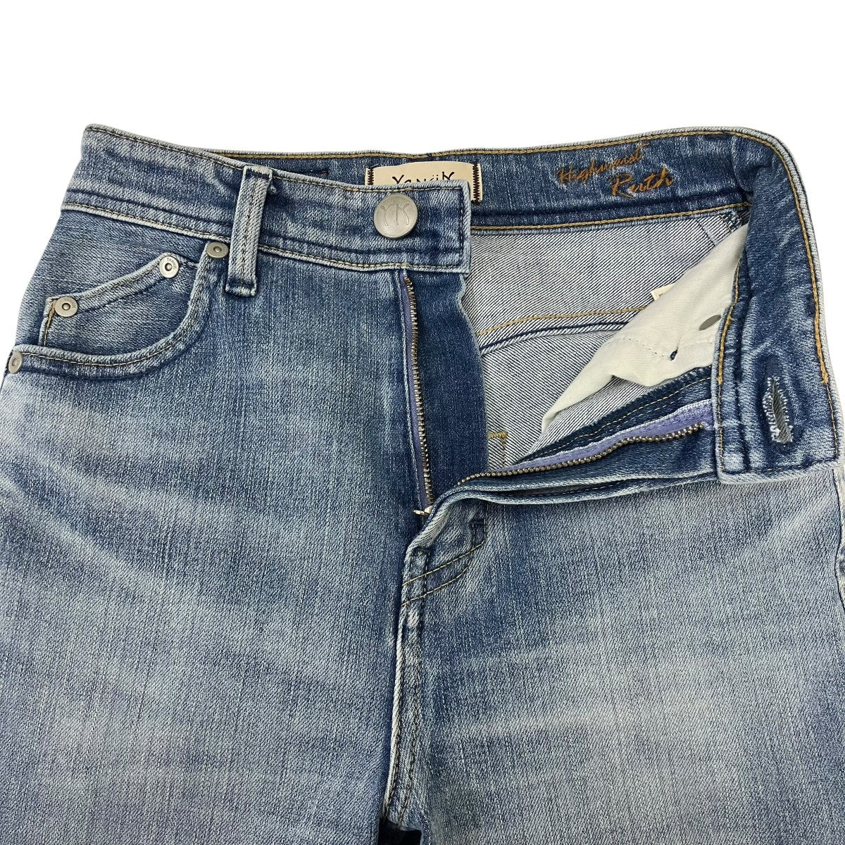 YANUK ハイウエストデニムパンツ 古着・中古-5枚目のアイテム画像