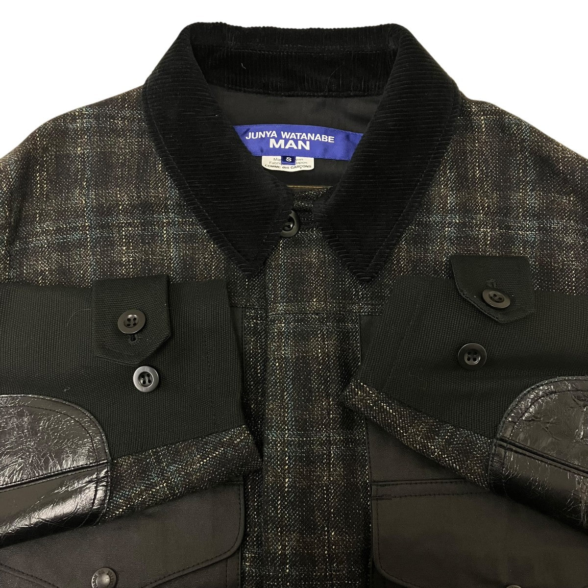 CDG JUNYA WATANABE MAN×FILSON 25AW WOOL TWEED CHECK COAT ジャケット 古着・中古-5枚目のアイテム画像