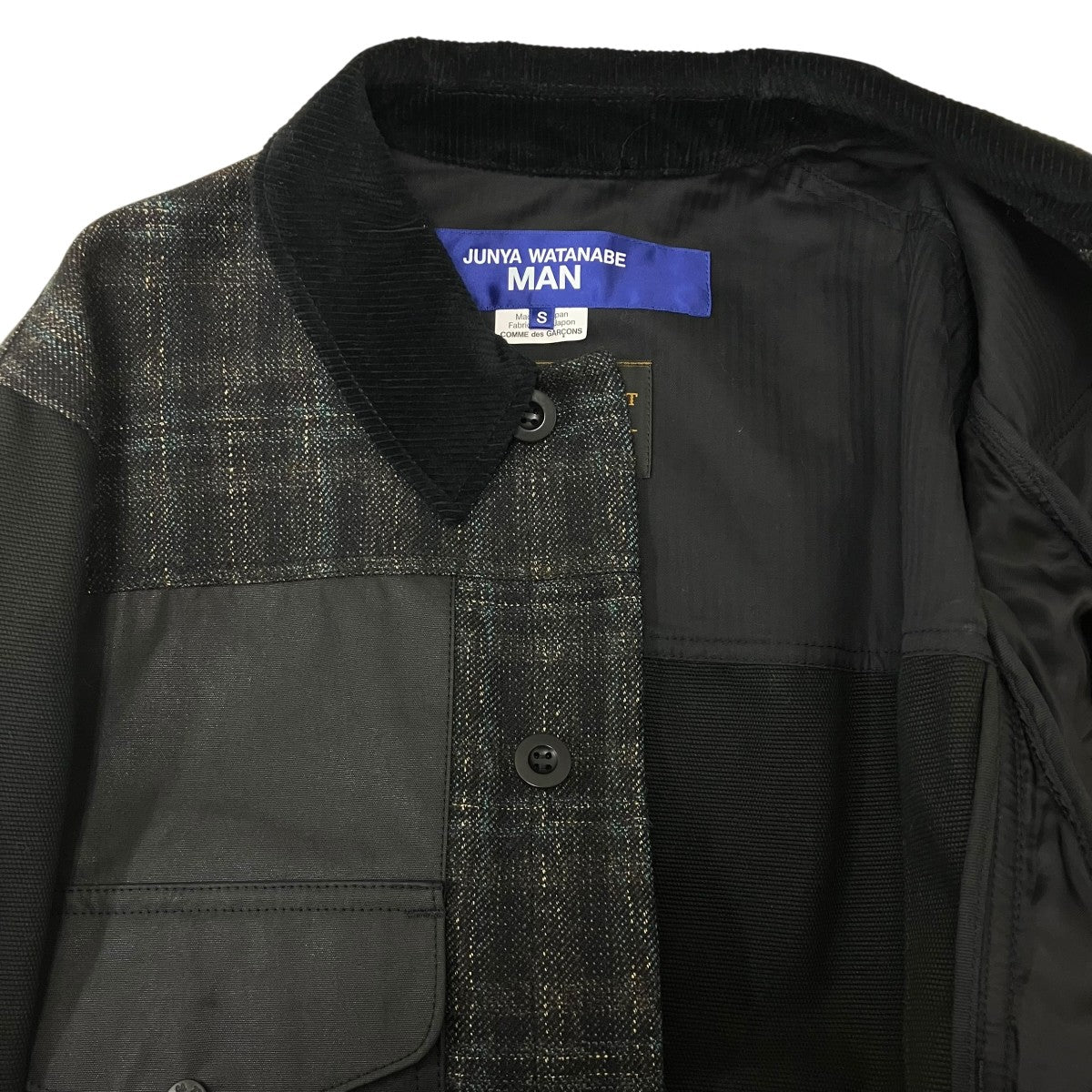 CDG JUNYA WATANABE MAN×FILSON 25AW WOOL TWEED CHECK COAT