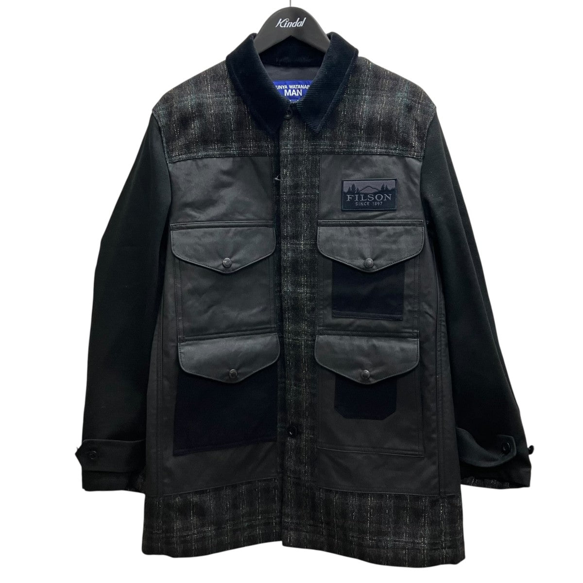 CDG JUNYA WATANABE MAN 25AW WOOL TWEED CHECK COAT ジャケット 古着・中古-1枚目のアイテム画像
