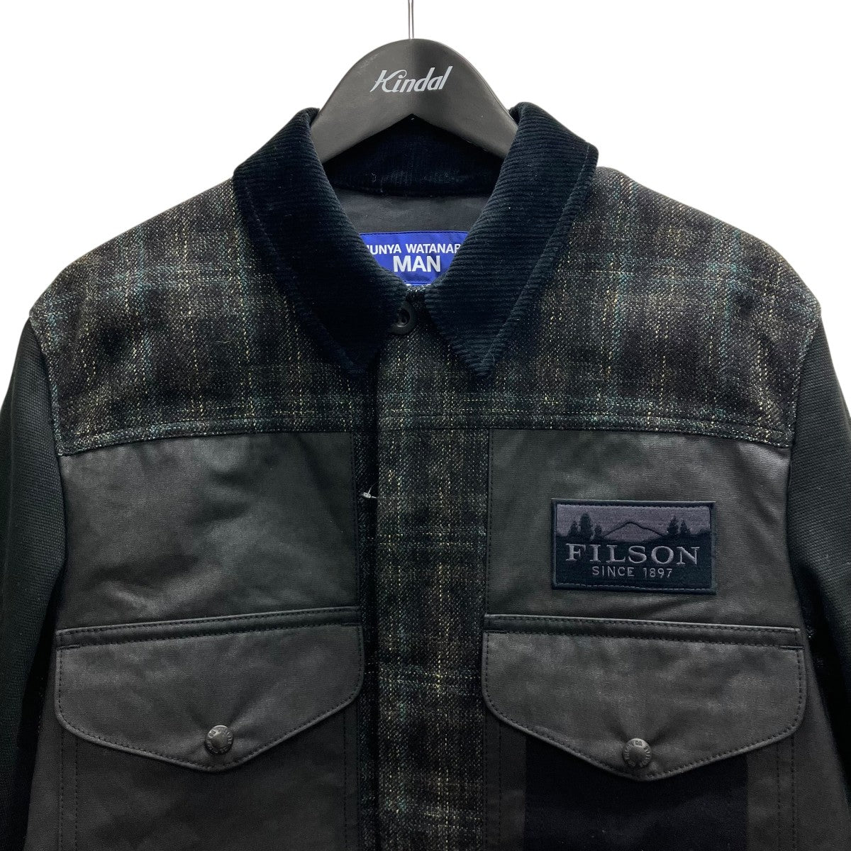 CDG JUNYA WATANABE MAN 25AW WOOL TWEED CHECK COAT ジャケット 古着・中古-3枚目のアイテム画像