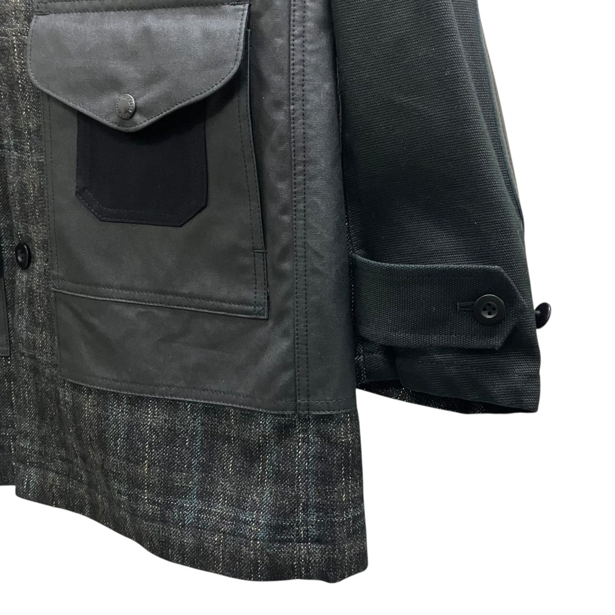 CDG JUNYA WATANABE MAN 25AW WOOL TWEED CHECK COAT ジャケット 古着・中古-5枚目のアイテム画像