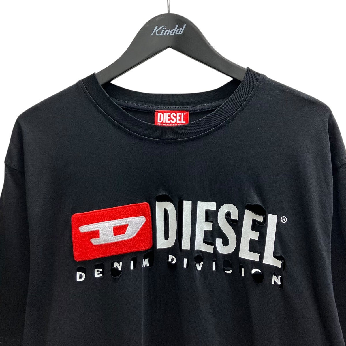 DIESEL T-JUST-DIVSTROYED ロゴカットソー 古着・中古-3枚目のアイテム画像
