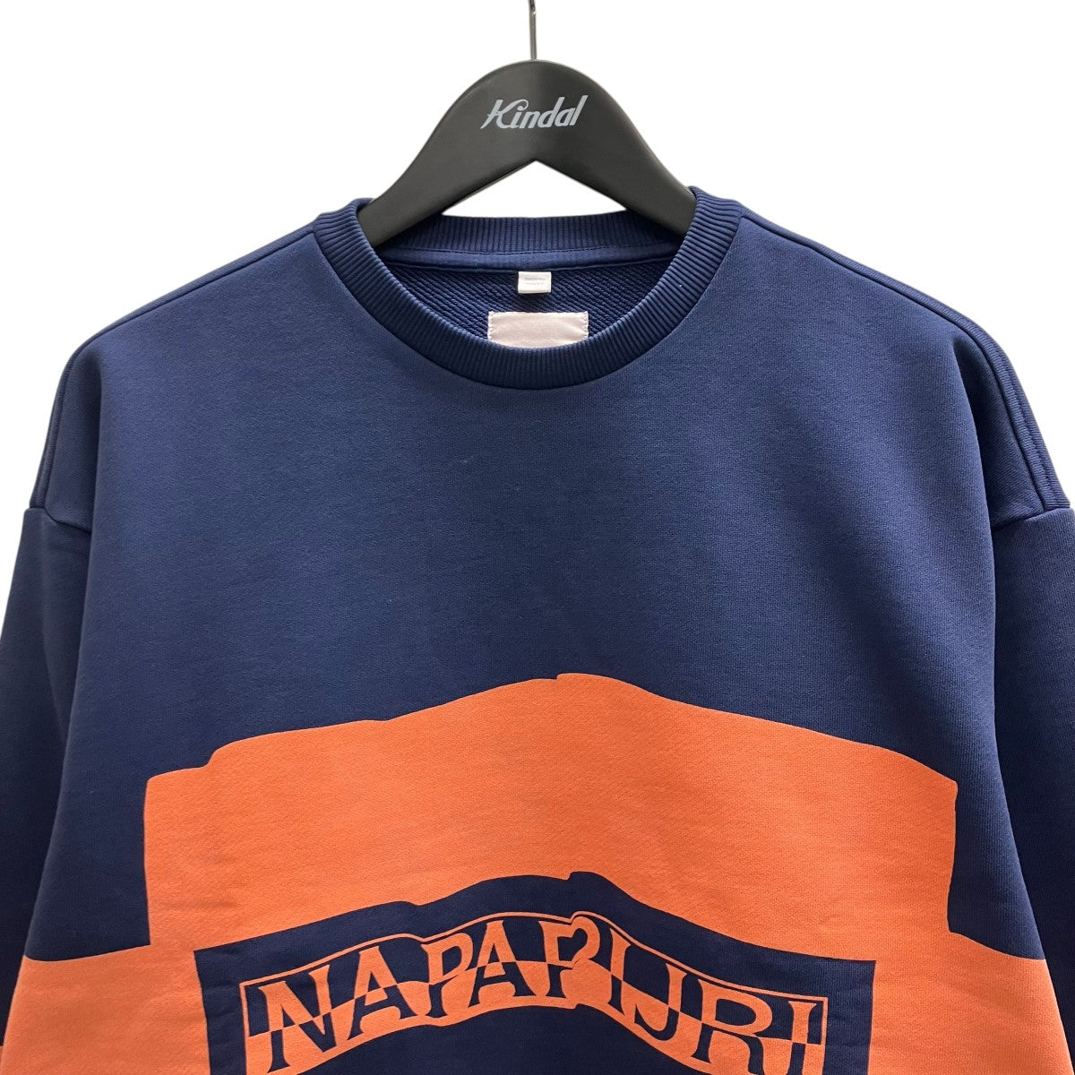 NAPAPIJRI 26SS BACCHUS NVY ORG クルーネックスウェット 古着・中古-3枚目のアイテム画像