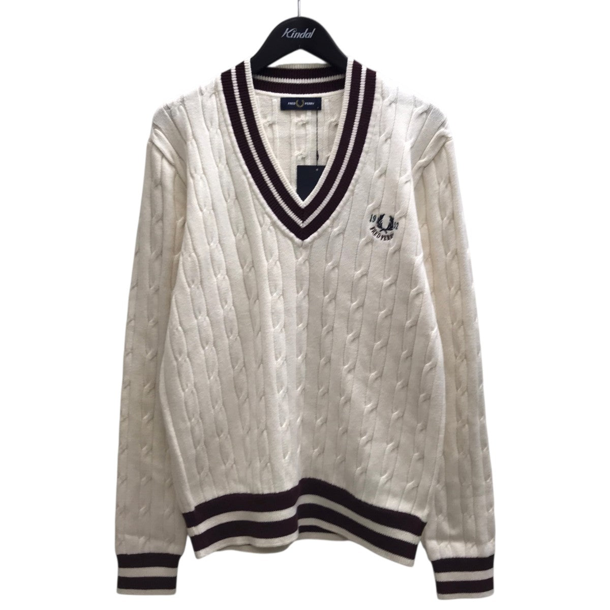 FRED PERRY 厚手ニット 古着・中古-1枚目のアイテム画像