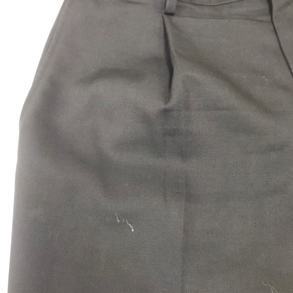SELVAGE WOOL TAPERED SLACKS スラックス