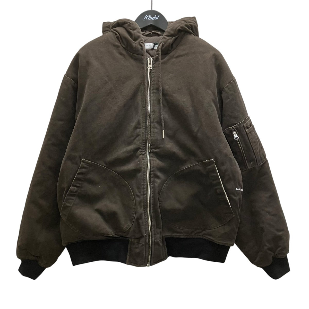 POP TRADING COMPANY 25AWHooded Flight Jacketフーデッドジャケット 古着・中古-1枚目のアイテム画像