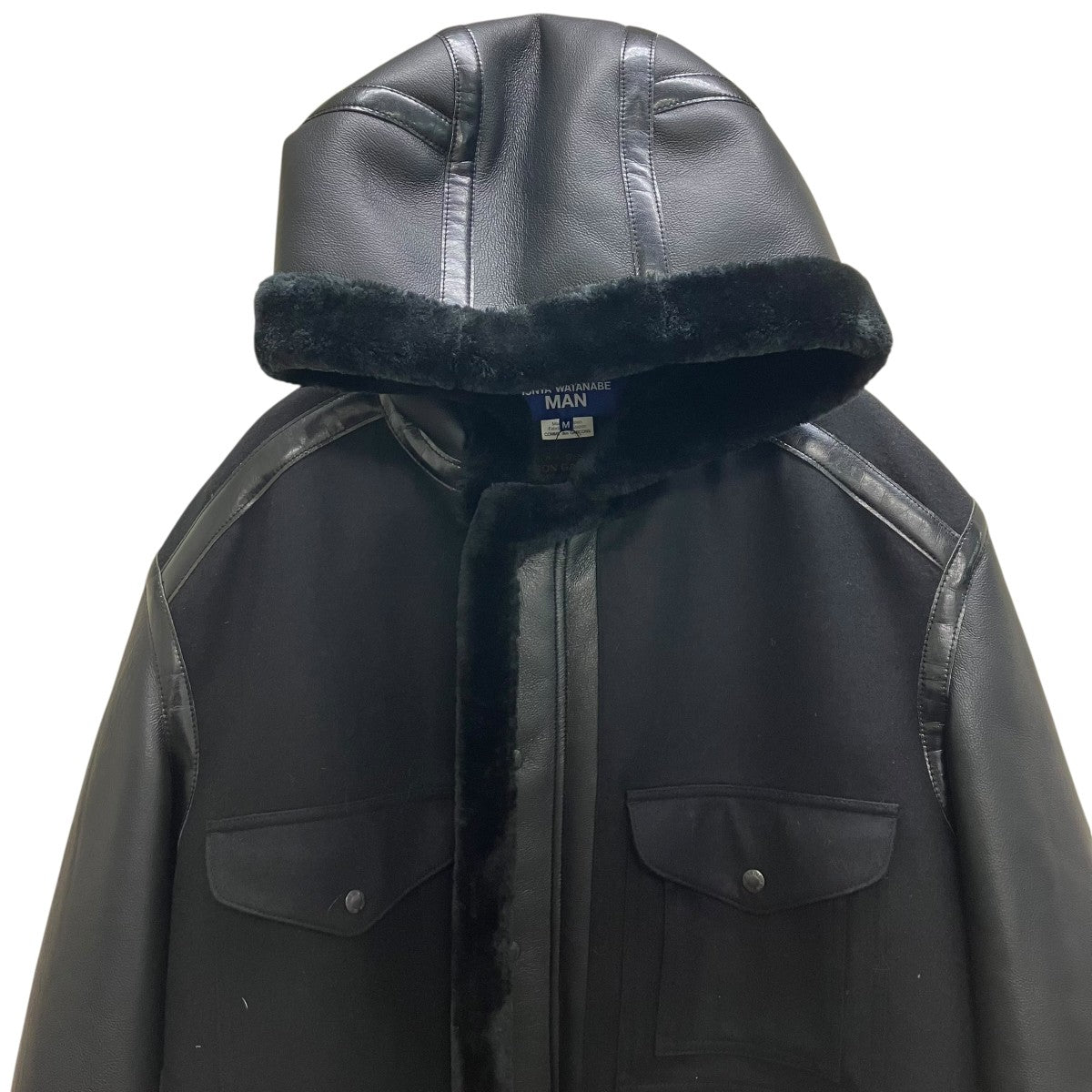 JUNYA WATANABE CDG×FILSON GARMENT フェイクレザーコート 古着・中古-2枚目のアイテム画像
