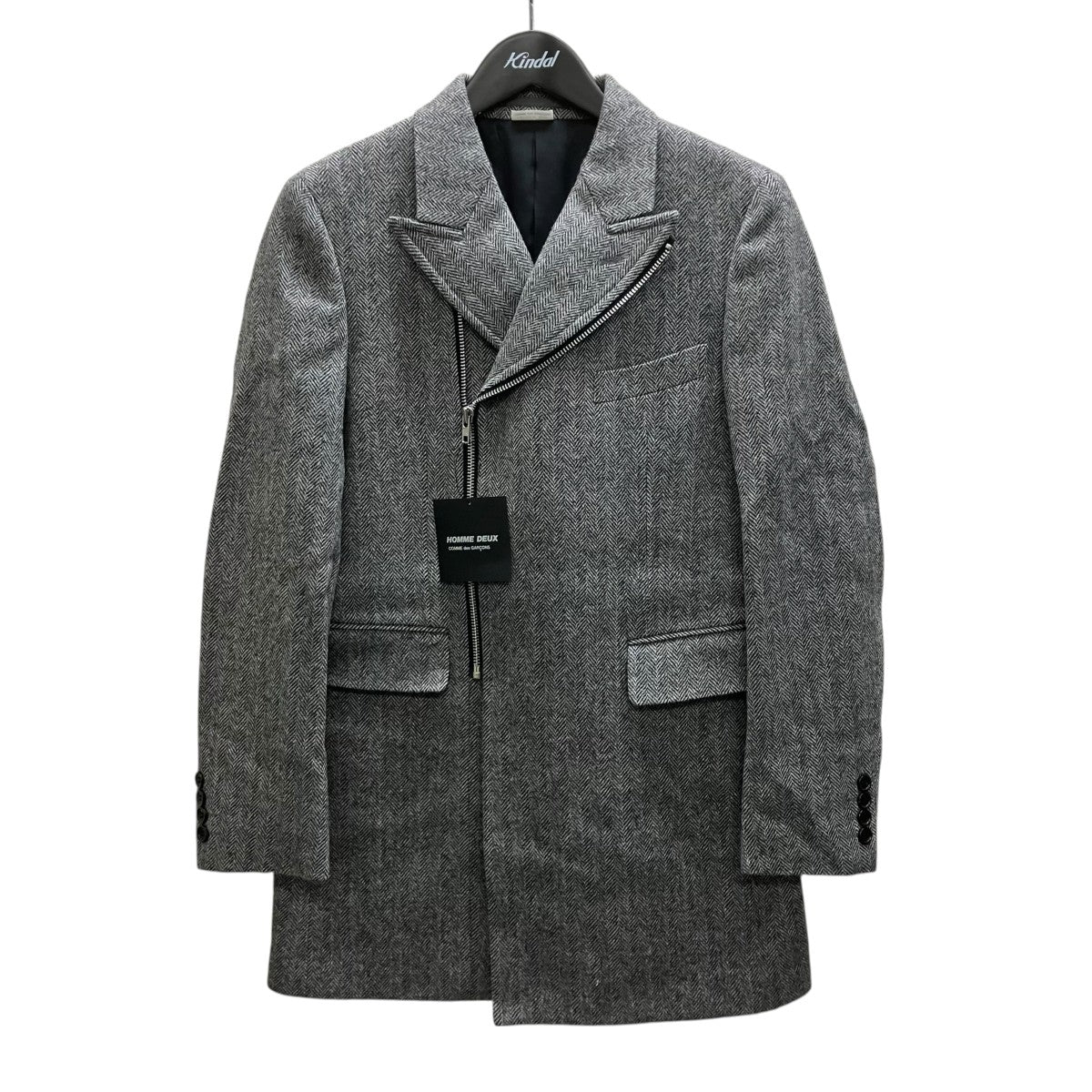 COMME des GARCONS ウールジップジャケット 古着・中古-1枚目のアイテム画像