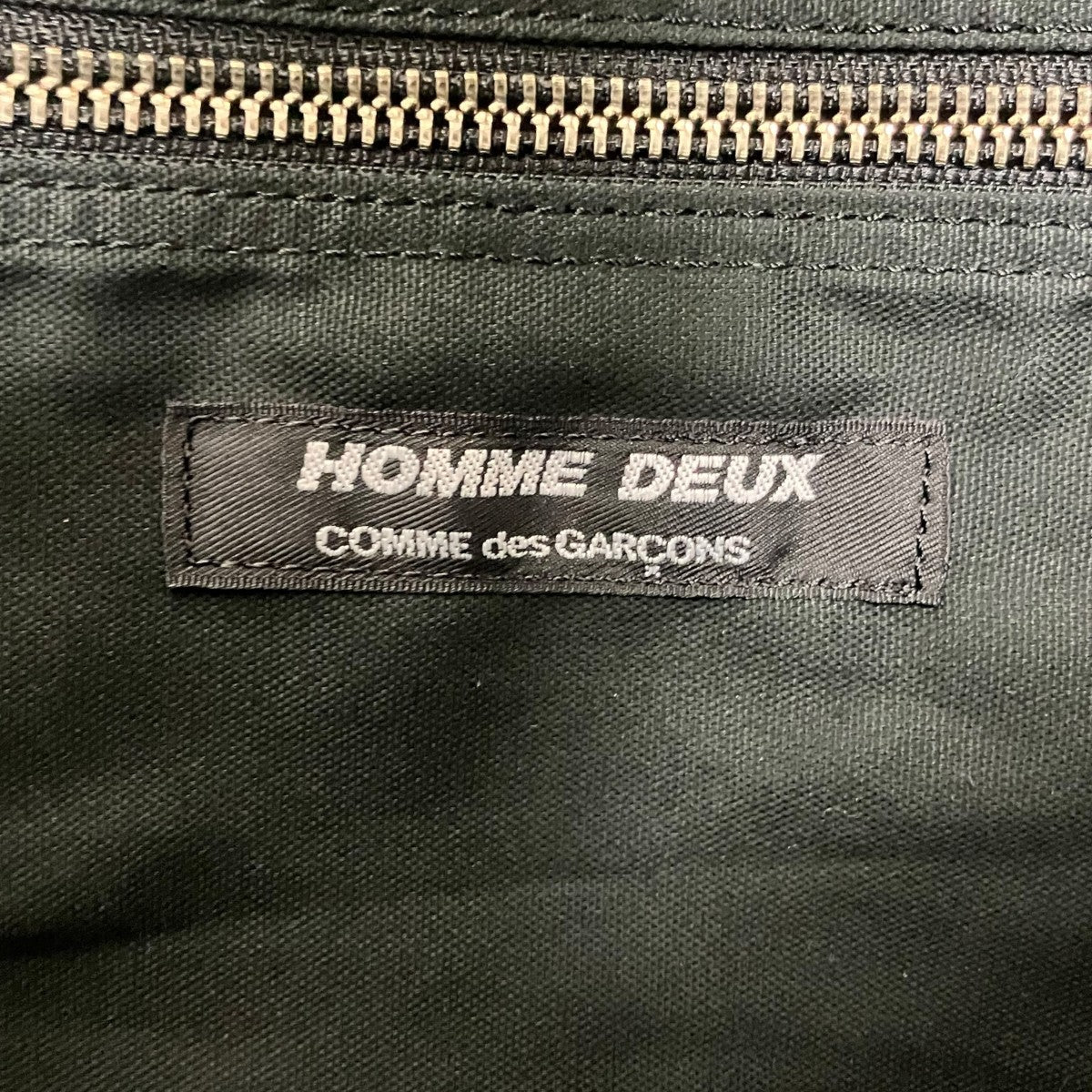 COMME des GARCONS HOMME DEUX フェイクレザーハンドバッグ 古着・中古-6枚目のアイテム画像