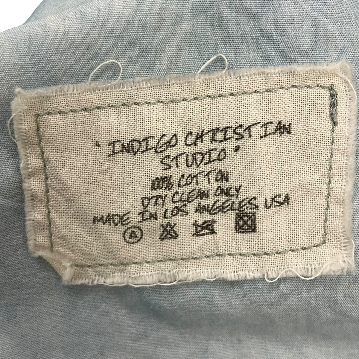 GREG LAUREN(グレッグローレン) INDIGO CHRISIAN STUDIOタイダイ染