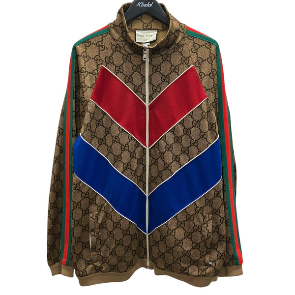 GUCCI(グッチ) GGプリント テクニカルジャージートラックジャケット
