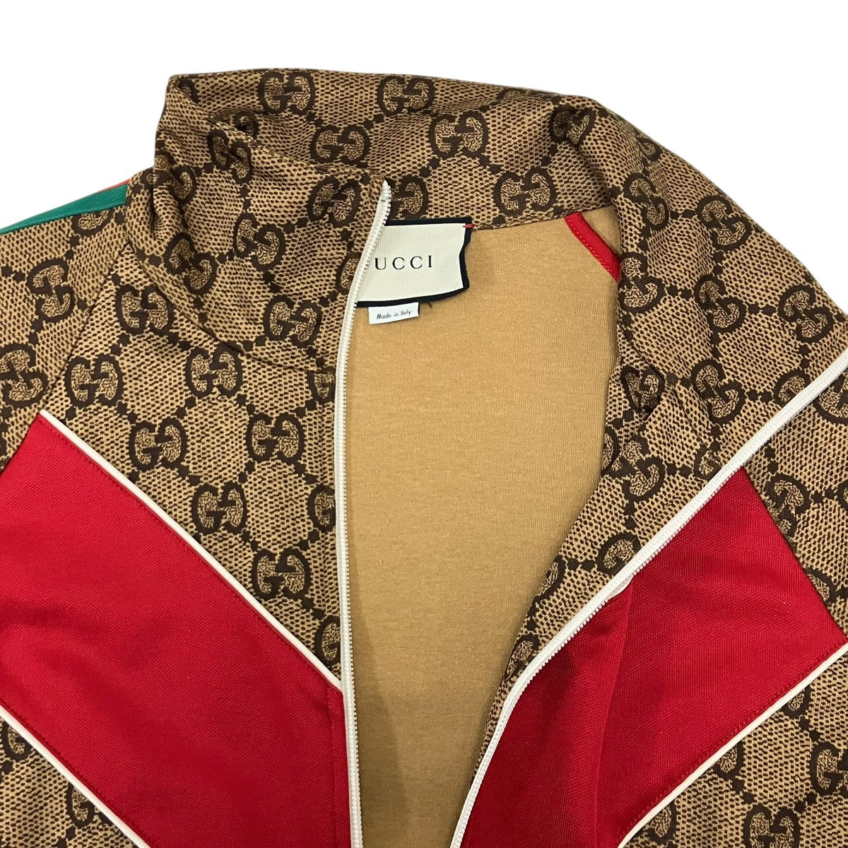 GUCCI(グッチ) GGプリント テクニカルジャージートラックジャケット