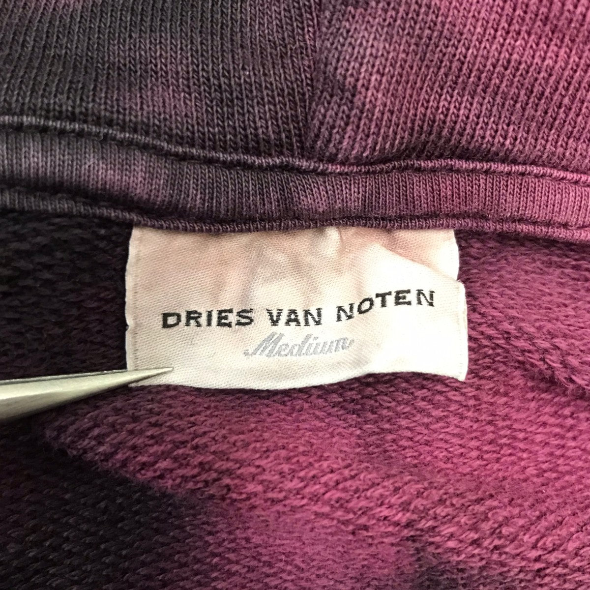 DRIES VAN NOTEN タイダイフーディ 古着・中古-5枚目のアイテム画像