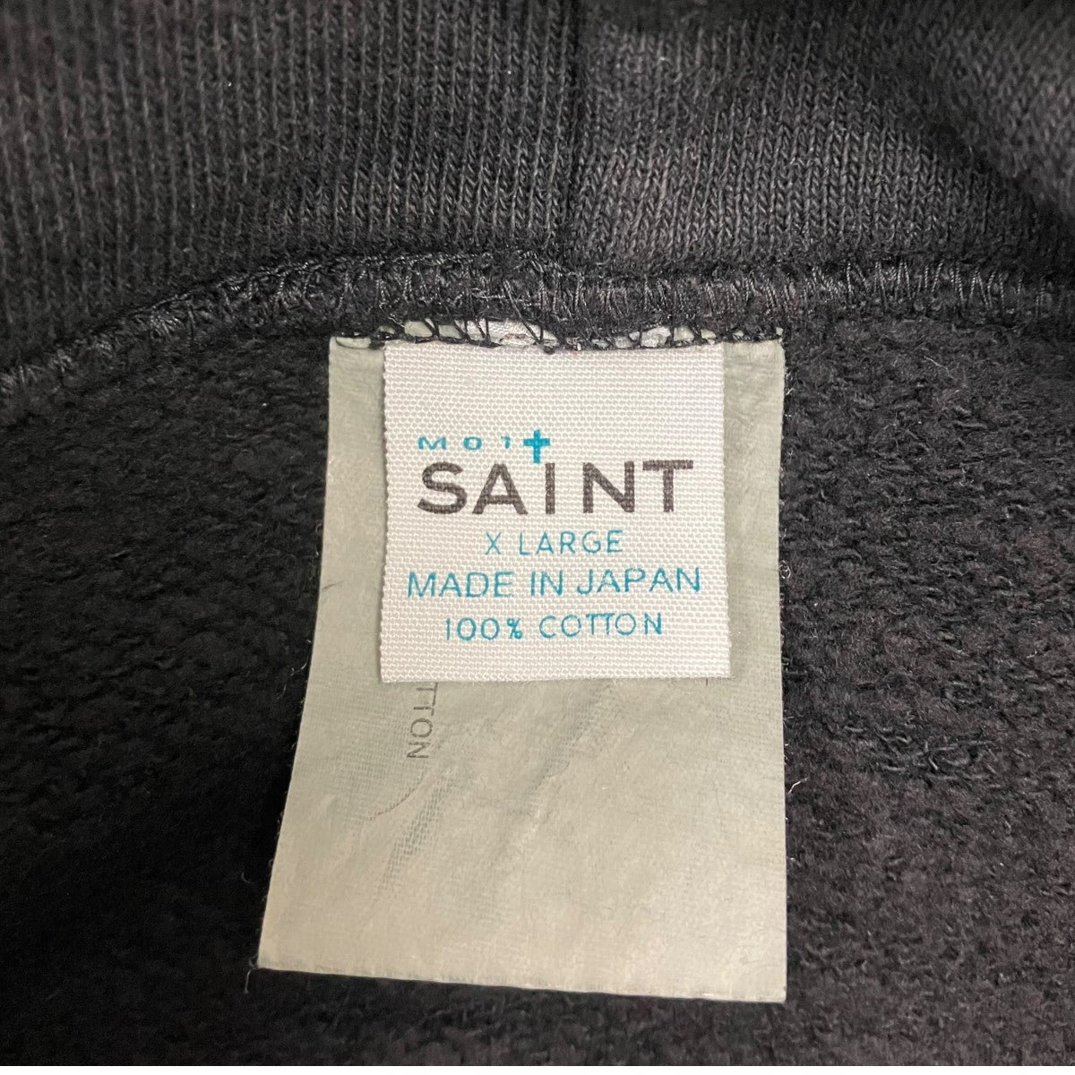 SAINT MICHAEL 26SS HOODIE I LOVE SAINT BLACK プルオーバーパーカー 古着・中古-5枚目のアイテム画像