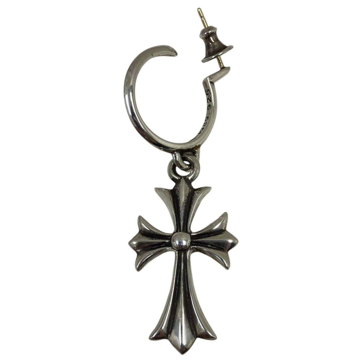 CHROME HEARTS TINY CH CROSSタイニーイヤリング 古着・中古-1枚目のアイテム画像