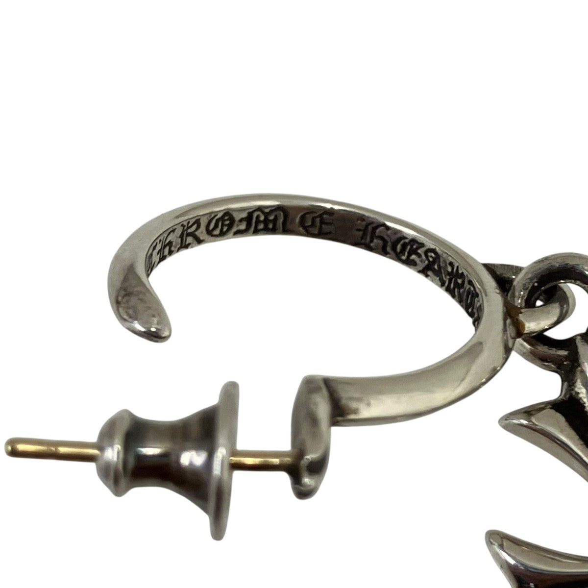 CHROME HEARTS TINY CH CROSSタイニーイヤリング 古着・中古-5枚目のアイテム画像