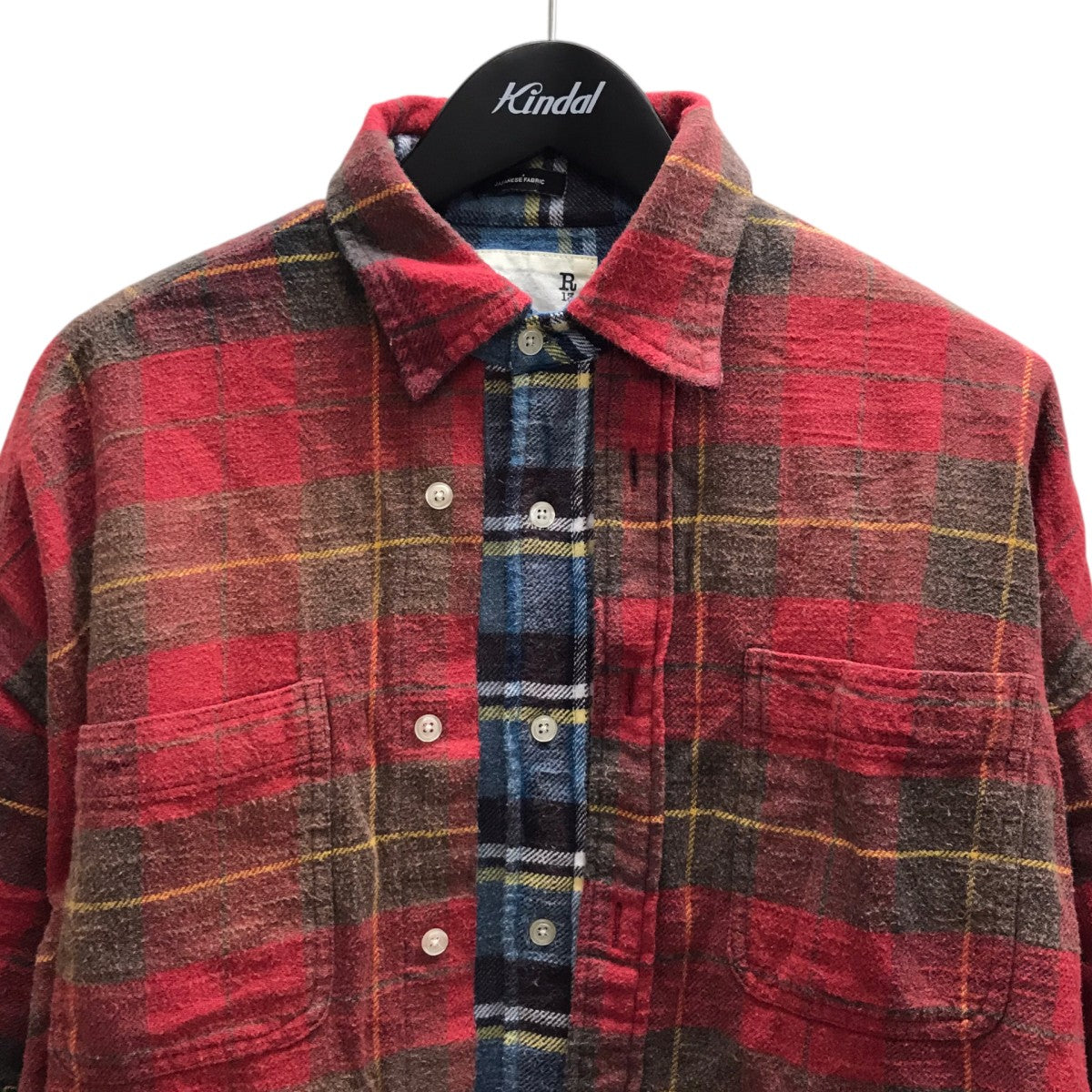 R13 再構築フランネルシャツ 古着・中古-2枚目のアイテム画像