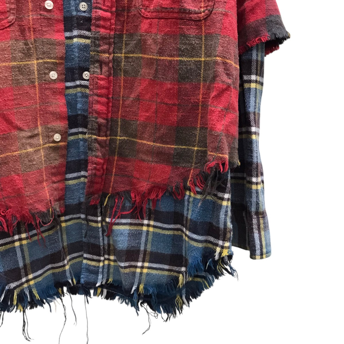 R13 再構築フランネルシャツ 古着・中古-3枚目のアイテム画像