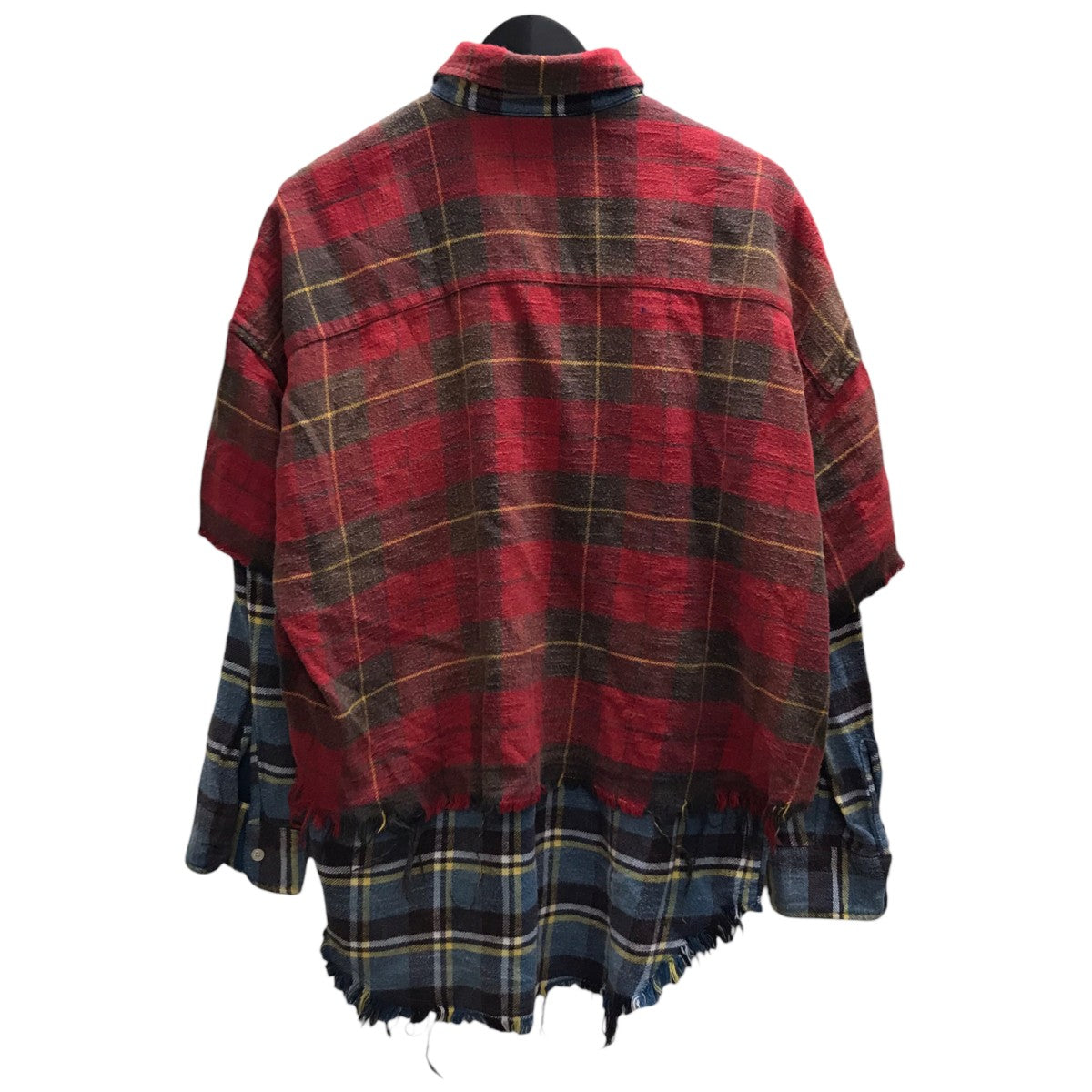 R13 再構築フランネルシャツ 古着・中古-4枚目のアイテム画像