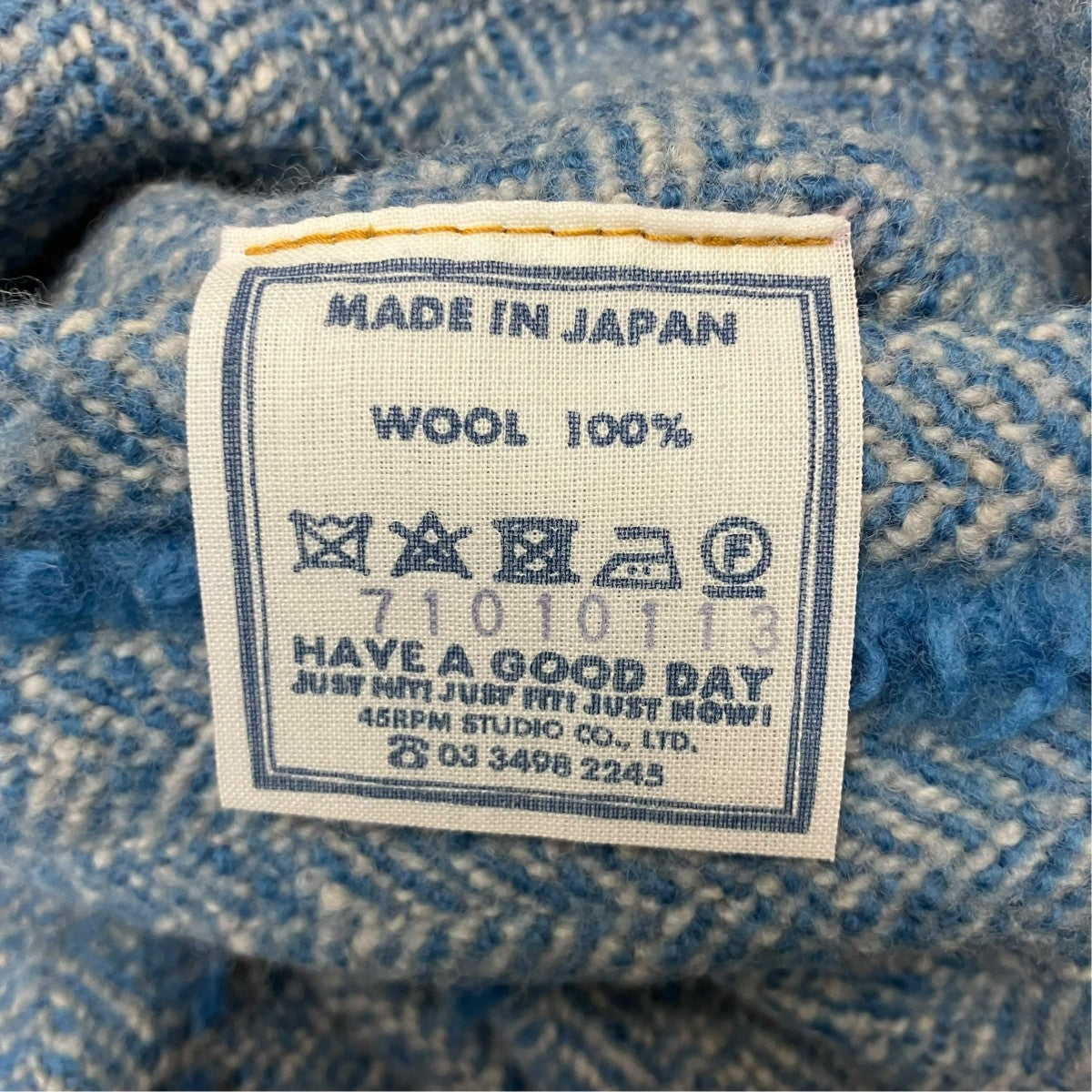 45R ウールショートポンチョ 古着・中古-6枚目のアイテム画像