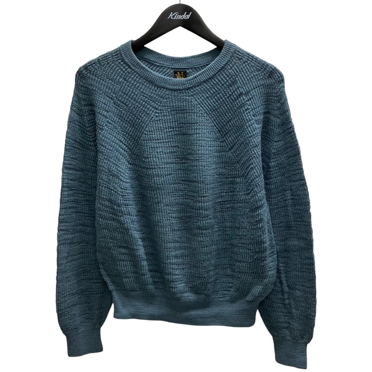 BATONER SLUBY SIGNATURE CREW NECK 薄手ニット 古着・中古-1枚目のアイテム画像