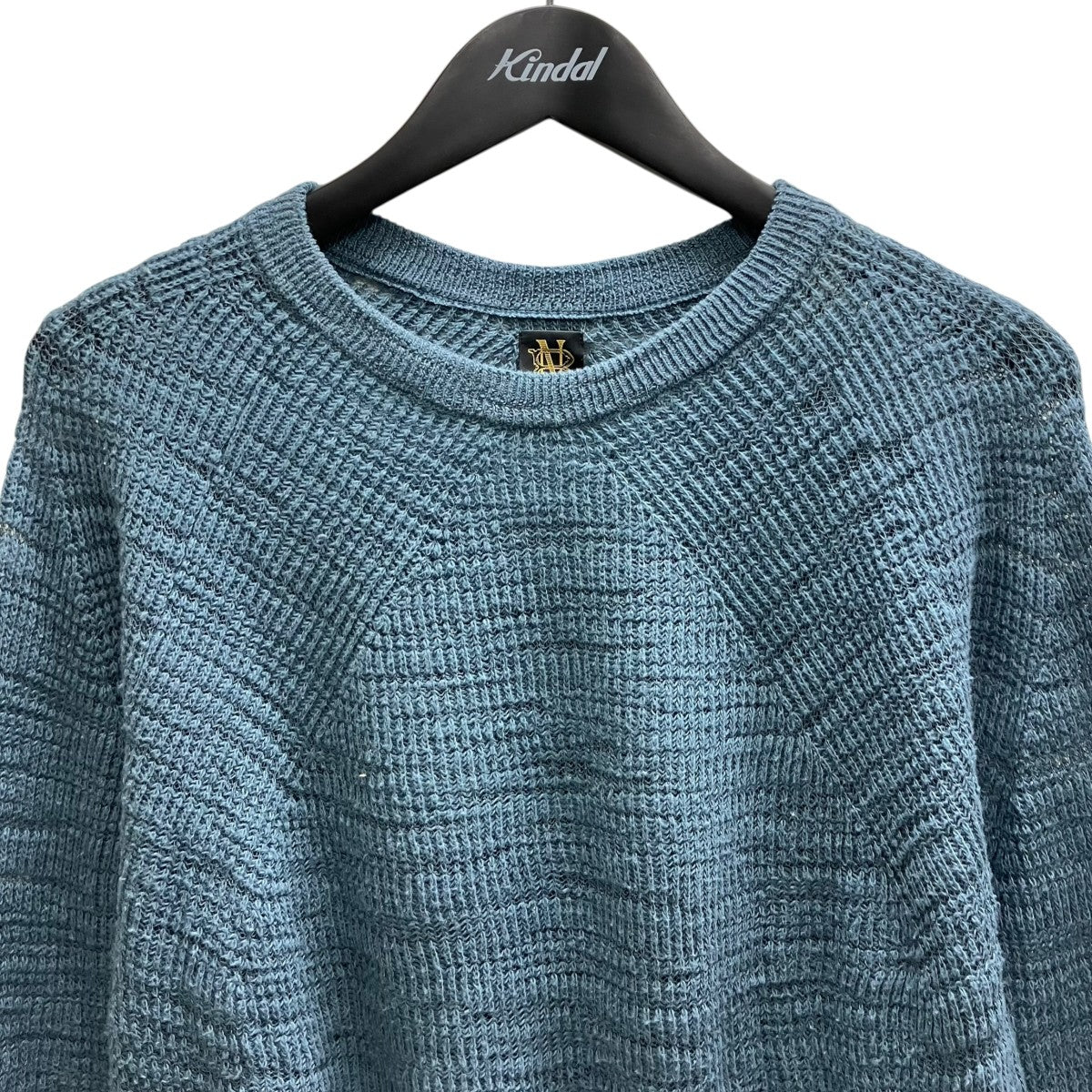 BATONER SLUBY SIGNATURE CREW NECK 薄手ニット 古着・中古-3枚目のアイテム画像