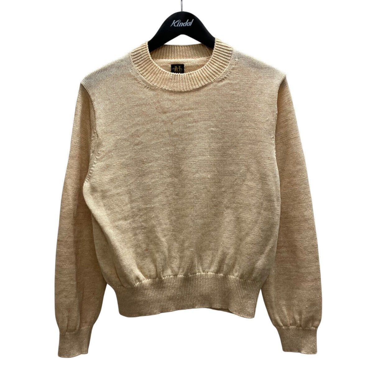 BATONER WASHED HIGH COUNT LINEN CREW NECK BN 薄手ニット 古着・中古-1枚目のアイテム画像