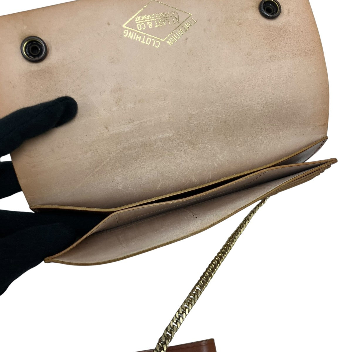 ATLAST ＆ CO レザーチェ―ンウォレット 古着・中古-5枚目のアイテム画像