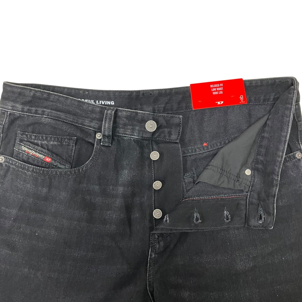 DIESEL 201D-MACR0 ダメージ加工デニムパンツ 古着・中古-5枚目のアイテム画像