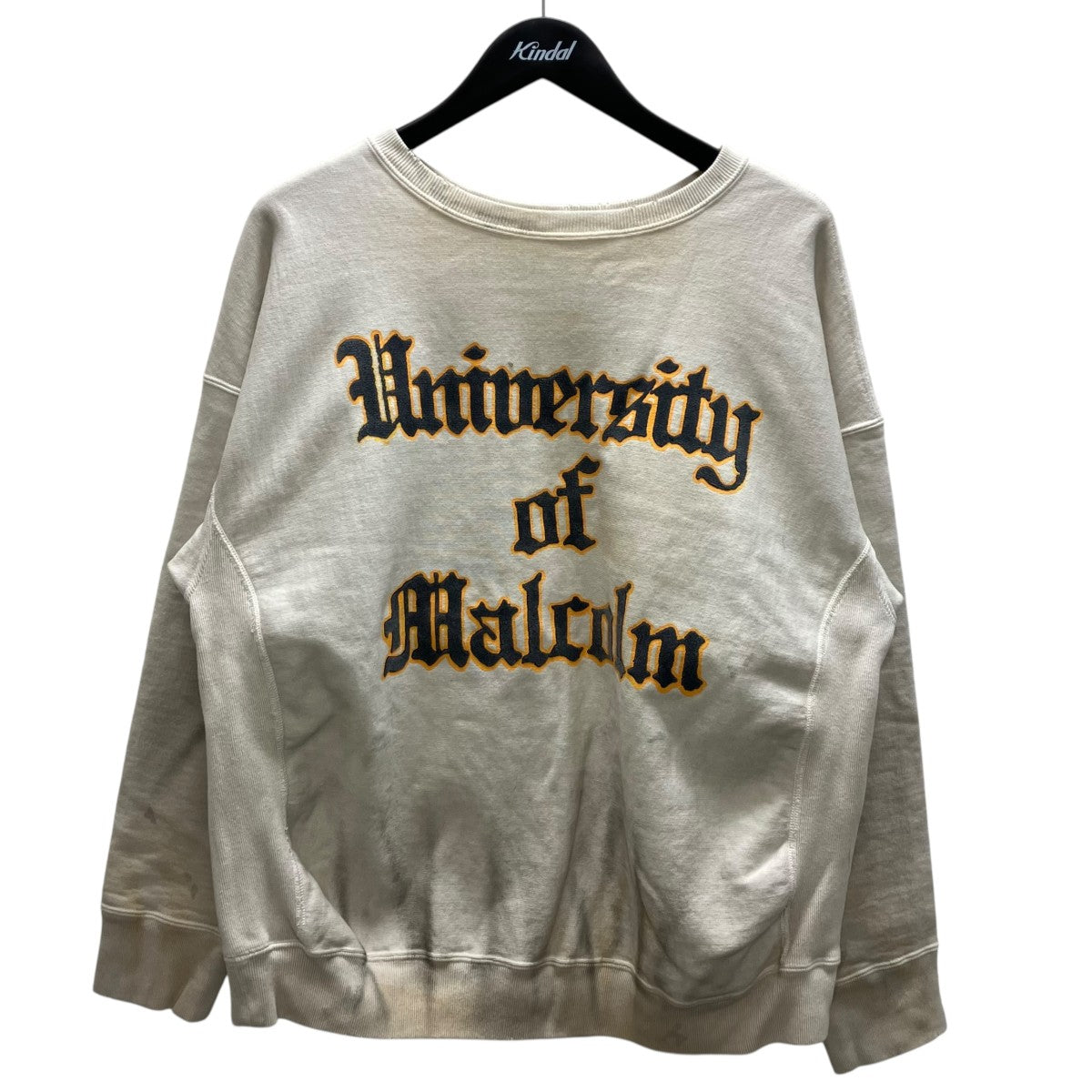 UNIV．MACLARENLETTERING SWEATSHIRTダメージ加工スウェット