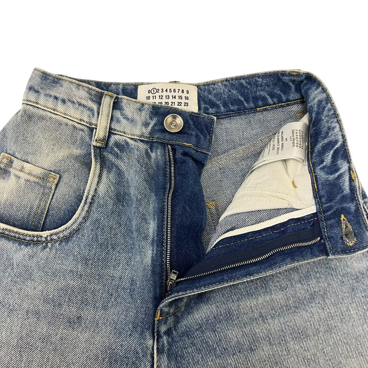 Maison Margiela デニムジーンズ スラッシュディテール 古着・中古-5枚目のアイテム画像