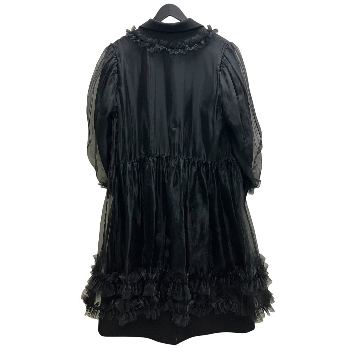 noir kei ninomiya 25AW シフォンレイヤードダブルコート 古着・中古-3枚目のアイテム画像