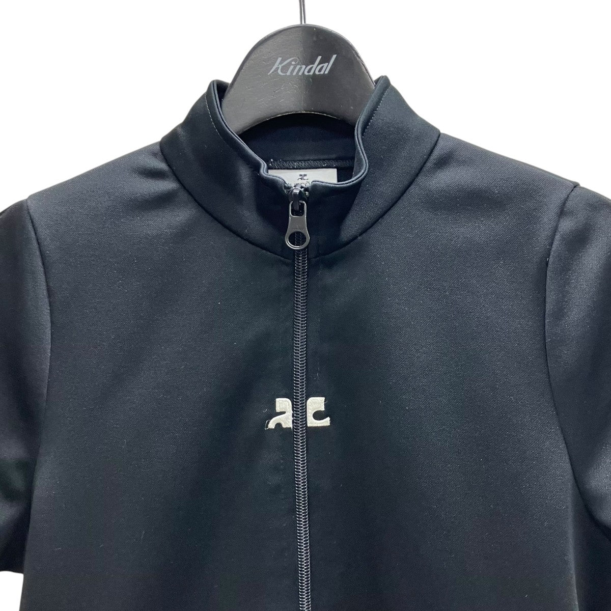 courreges TOP INTERLOCK ZIPPED 半袖カットソー 古着・中古-2枚目のアイテム画像