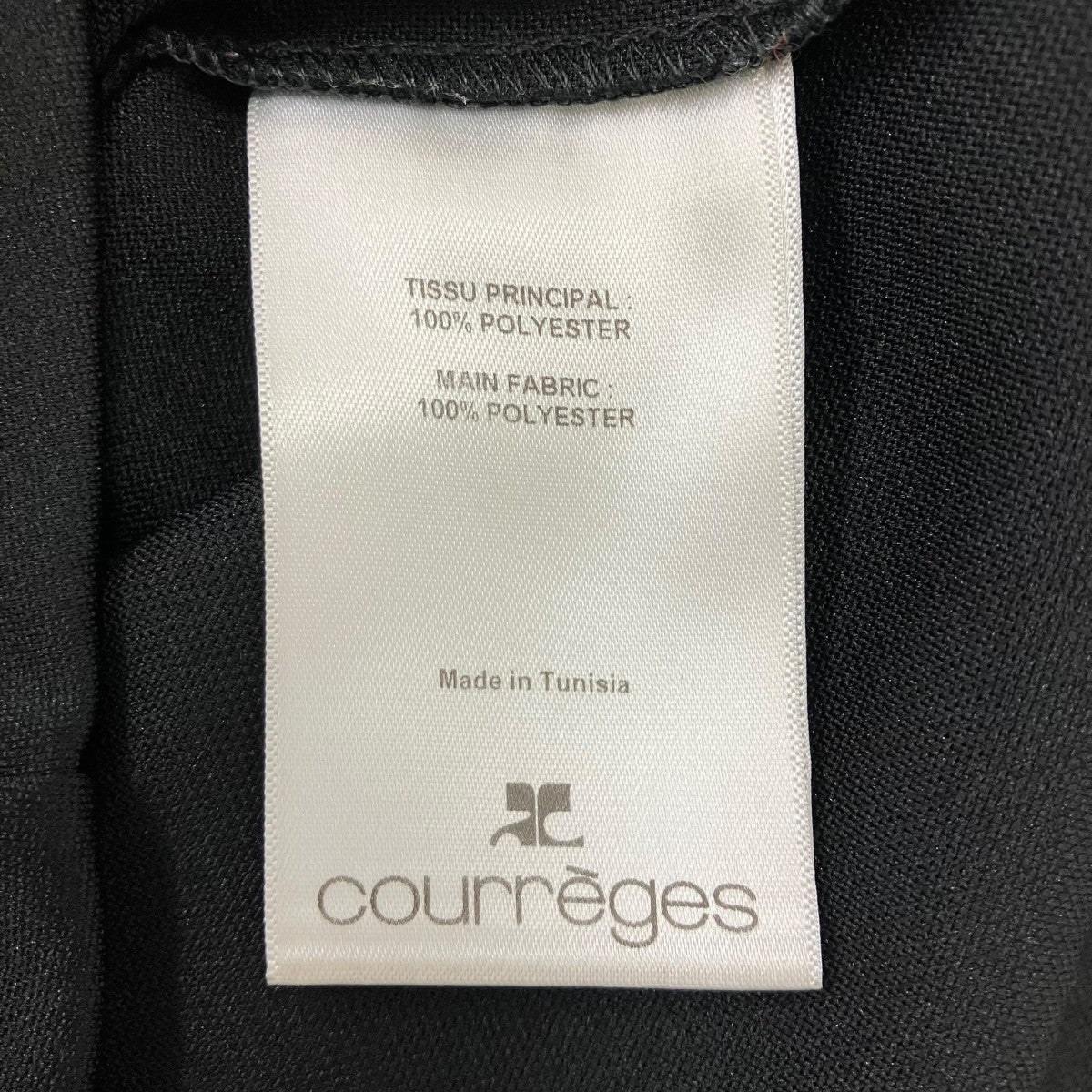 courreges TOP INTERLOCK ZIPPED 半袖カットソー 古着・中古-8枚目のアイテム画像