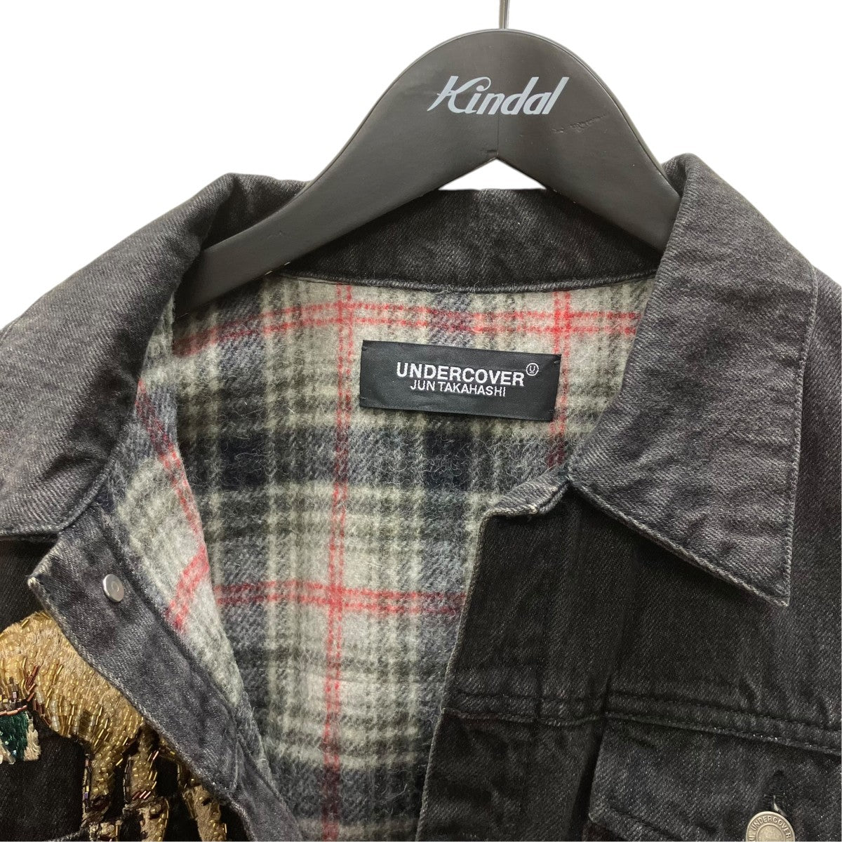 UNDERCOVER 23AW ハンドビーズ 裏シャギーCK 加工Gジャン ジャケット 古着・中古-5枚目のアイテム画像