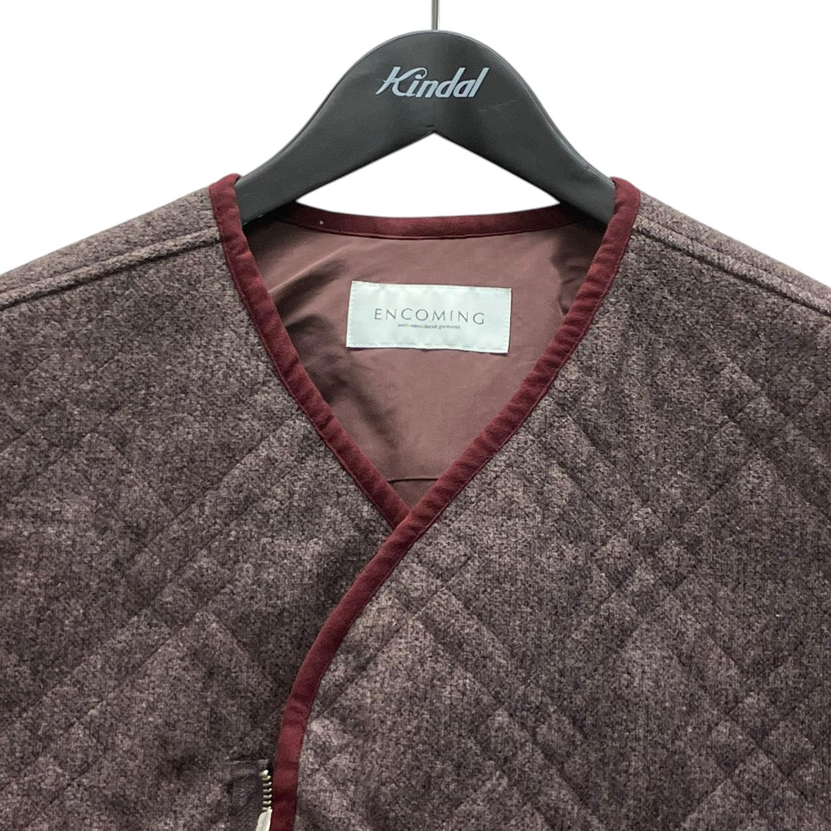 ENCOMING ASYMMETRIC VEST ウールベスト 古着・中古-2枚目のアイテム画像
