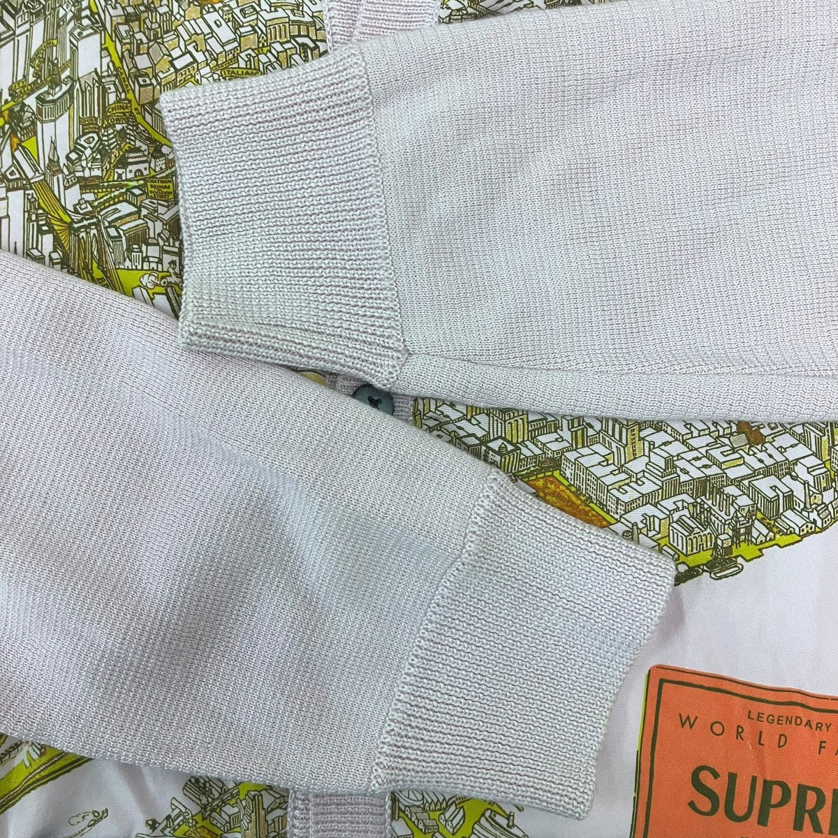 Supreme Silk Map Cardiganニットカーディガン 古着・中古-8枚目のアイテム画像